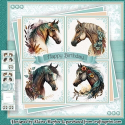 Boho Horses 1 Mini Kit