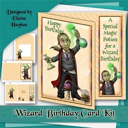 Wizard Birthday Card Kit