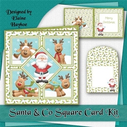 Santa and Co Christmas Card Kit