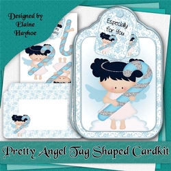 Pretty Angel Tag Shaped Card Kit