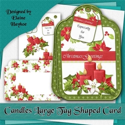 Candles Tag Shaped Card Kit