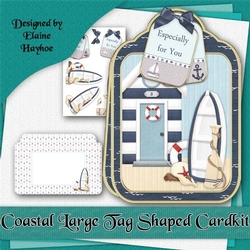 Coastal Tag Shaped Card Kit