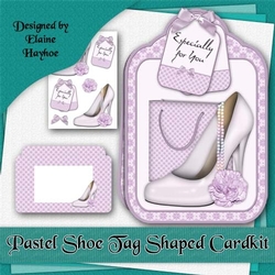 Pastel Shoe Tag Shaped Card Kit