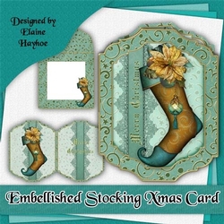 Embellished Stocking Card Kit