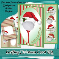 Golfing Christmas Card Kit
