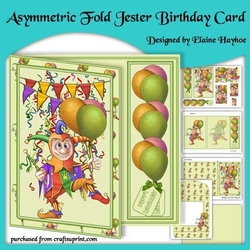 Jester Birthday Card Kit