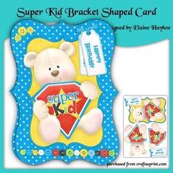 Super Kid Bracket Shaped Card Kit