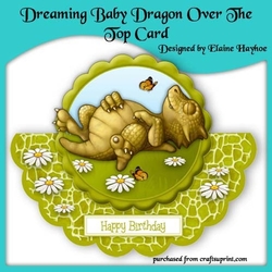 Dreaming Baby Dragon over the top Card Kit