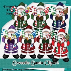 Sweetie Santa Clipart