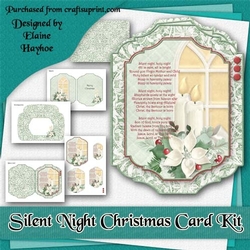 Silent Night Christmas Card Kit