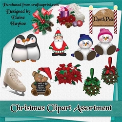 CU Christmas Clipart Assortment