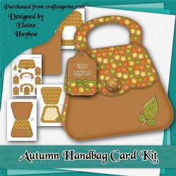 Autumn Handbag Birthday Card Kit