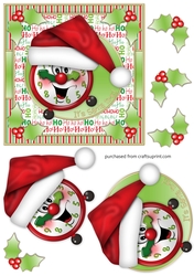 Its Santa Time! 6x6 Cardfront/Topper
