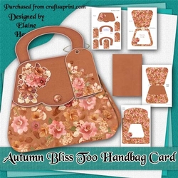 Autumn Bliss2 Handbag Shaped Card Kit