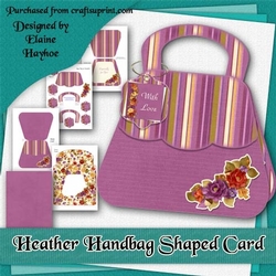 Heather Handbag Shaped Card Kit