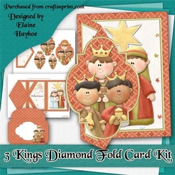 3 Kings Diamond Fold Card Kit