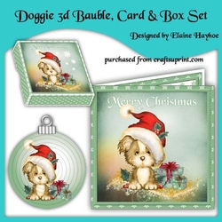 Doggie 3d Bauble Gift Set