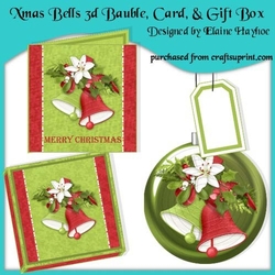 Xmas Bells 3d Bauble Gift Set
