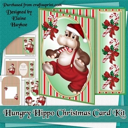Hungry Hippo Christmas Card Kit