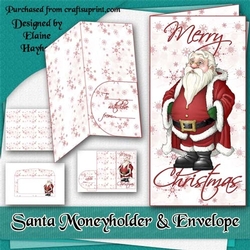 Santa Moneyholder and Envelope