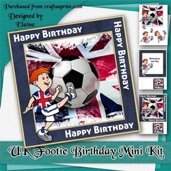 UK Footie Birthday Mini Kit