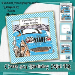 Crazy 4x4 Birthday Mini Kit