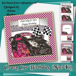 Crazy Car Birthday Mini Kit