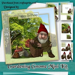 Gardening Gnome Birthday Mini Kit