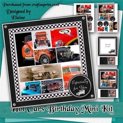 Hot Cars Birthday Mini Kit