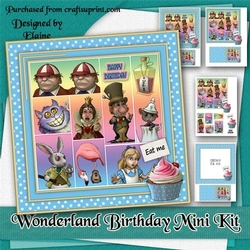 Wonderland Birthday Mini Kit