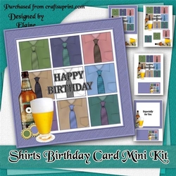 Shirts Birthday Card Mini Kit