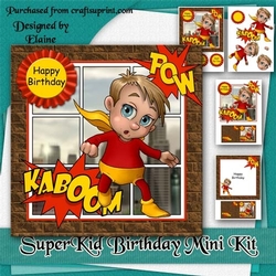Super Kid Birthday Mini Kit