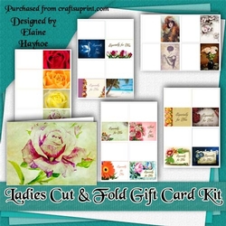 Ladies Cut and Fold Gift Card Kit