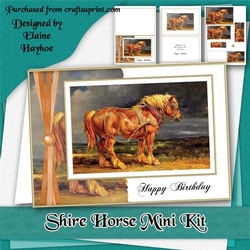 Shire Horse Birthday Mini Kit