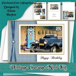 Vintage Garage Birthday Mini Kit