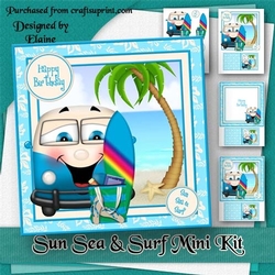 Sun Sea & Surf Birthday Mini Kit