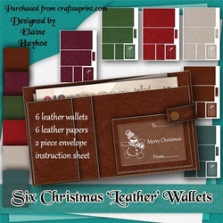 Six Leather Look Gift Wallets