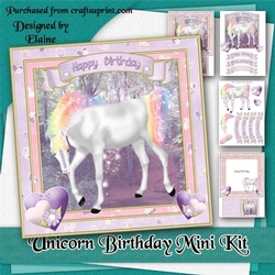 Unicorn Birthday Mini Kit