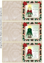 3 x Cut & Fold Gift Cards