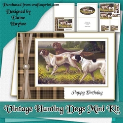 Vintage Hunting Dogs Mini Kit