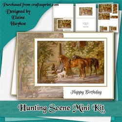 Hunting Scene (Vintage) Mini Kit