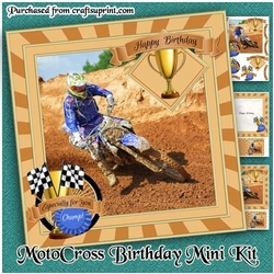 MotoCross Birthday Mini Kit