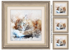 Cat 10  8x8 Card Front / Topper
