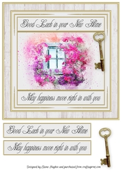 New Home 8x8 Card Front/Topper