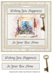 New Home Two 8x8 Card Front/Topper