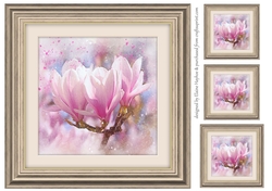 Floral Magnolia 8x8 Card Front / Topper