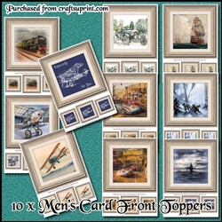 10 Mens Card Front Toppers Bumper Kit