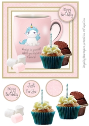 Be Yourself Birthday 7x7 Card Front Topper