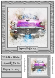 Car 2 8x8 Card Front Topper