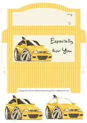 Wacky Car Cash Envelope